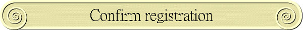 Confirm registration